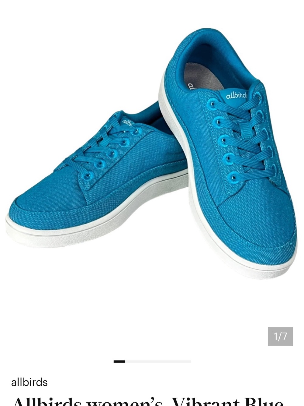 Allbirds women’s Vibrant Blue Sneakers - Picture 13 of 13